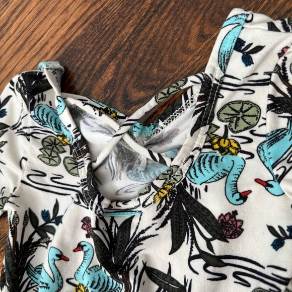 DotDotSmile -  Toddler Girl's Dress - Blue Swan Ballerina Dress in 2T - Picture 4 of 8